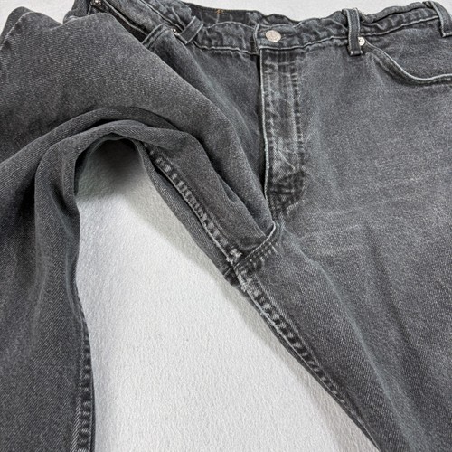 Vintage Levis Orange Tab Jeans Mens 36x30 (34x26) Black 550 Relaxed Tapered 90s - Picture 9 of 12