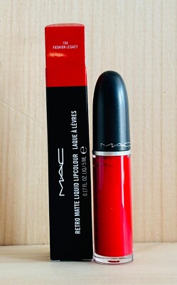 MAC Retro Matte Liquid Lip-colour 0.17oz/5ml ~ #104 FASHION LEGACY ~ Fresh Batch