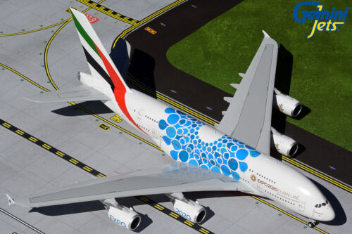 Emirates Airbus A380 A6-EOT EXPO 2020 Blue Gemini Jets G2UAE1044 Scale 1:200