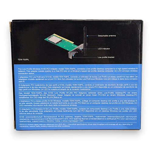 TRENDnet N150 Low Profile Wireless PCI Adapter - Picture 3 of 5