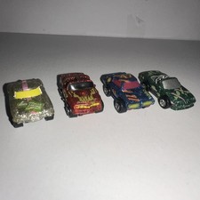 Micro Machines Super Sparklers Galoob Lot Of 4 Corvette Trans Am Turbo 1990s EUC