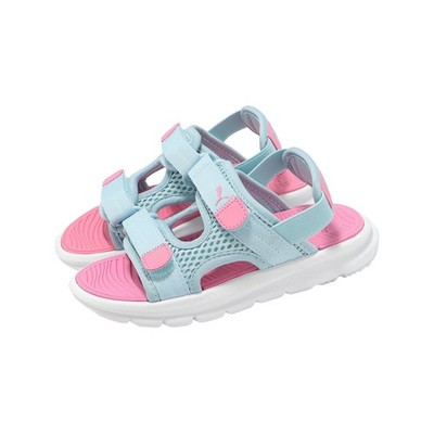 Puma Evolve Sandal PS Turquoise Surf Pink White Kids Preschool Sandal 389147-09