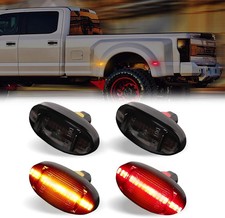 Led Dually Bed Fender Side Marker Lights For 2011-2022 Ford F250 F350 Amber Red Led Dually Bed Fender Side Marker Lights For 2011-2022 Ford F250 F350 Amber Red