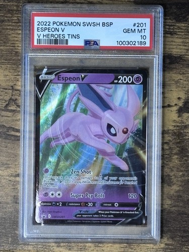 Espeon V graded PSA 10 for sale on eBay