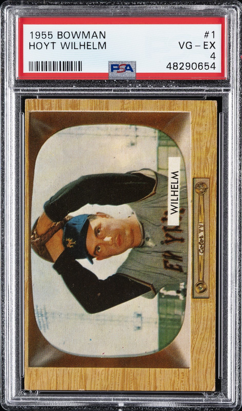 1955 BOWMAN #1 HOYT WILHELM PSA 4