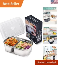 Versatile 1.5L Stainless Steel Lunch Container – Perfect for Home and Office