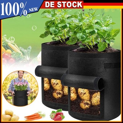 Pflanzsack Kartoffel Pflanzsäcke mit Griffen Pflanzbeutel 10 Gallon Pflanztasche