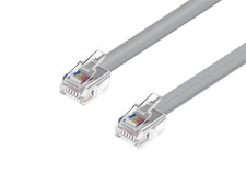Monoprice Phone Cable, RJ12 6P6C , Straight for Data - 7ft