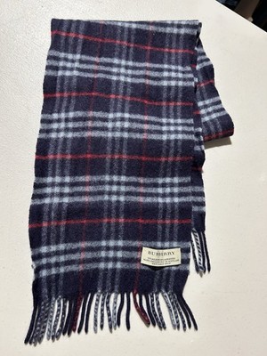 Burberry Men s Women s Nova Checkered Classic Cashmere Wool Scarf Fringe Luxury