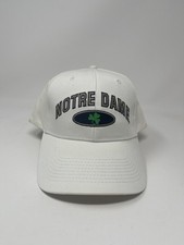 Vintage University Of Notre Dame Fighting Irish White Snapback Hat