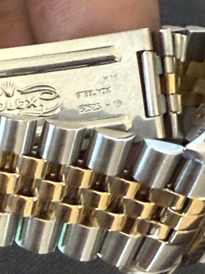 Rolex 36mm Datejust 18K Gold Steel Diamond Dial 2-Tone Watch - Image 4 of 4