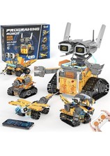 5in1 STEM Robot Building Kits for Kids 6-12, App Remote Control STEM
