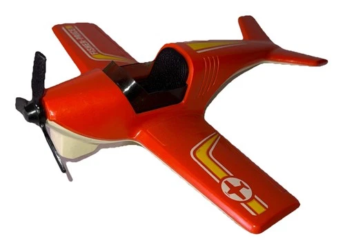 Vintage 1974 Fisher-Price Jet Plane #306 – Orange Airplane Toy