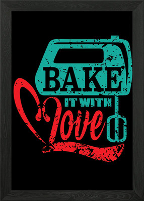Bäcker Design Backen Brot Gerahmtes Wandbild Poster Leinwanddruck Bild