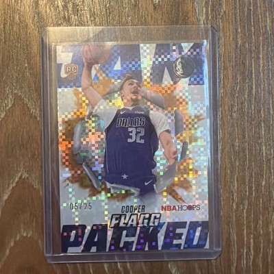 25-26 NBA Hoops - Cooper Flagg - JAM PACKED ORANGE Light Burst Rookie /25 #JP-11