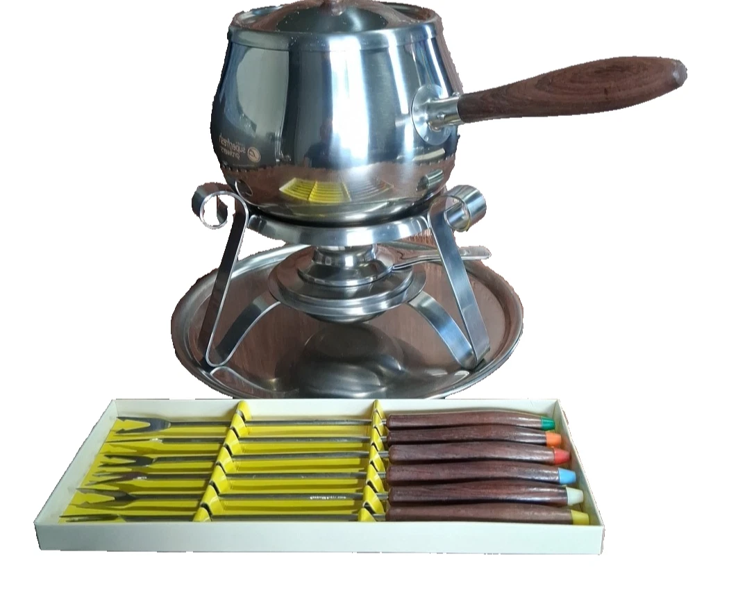 Reed & Barton Stainless Fondue Set With Forks
