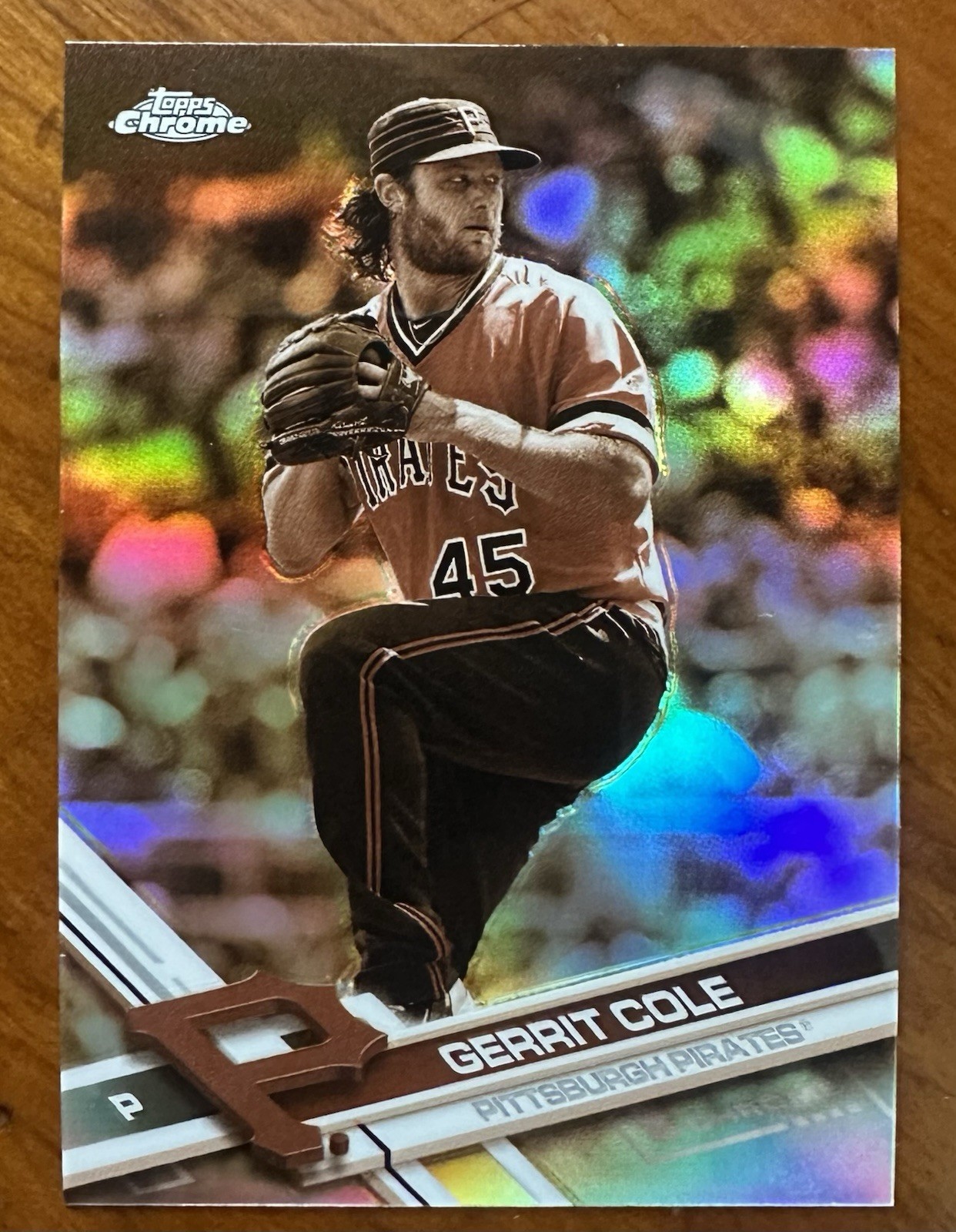 2017 Topps Chrome Baseball Sepia Refractor GERRIT COLE #136 Pittsburgh Pirates