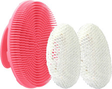 Food-Grade Soft Silicone Body Scrubber Shower Brush Handheld Cleansing Skin Brus