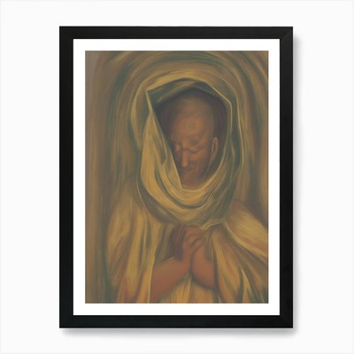 Buddha 1 Kunstdruck gerahmt Wandbild Poster Leinwanddruck Bild