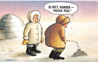 BAMFORTH SCHWARZES DREIECK COMIC POSTKARTE FITZPATRICK NR. 885 IGLU G PLUS V GUT