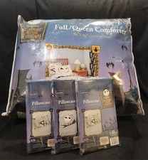 Nightmare Before Christmas Full Queen Comforter 3 Pillowcases Disney 2004 NEW