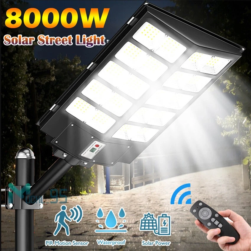 1200000lm Commercial Solar Street Lights Outdoor Dusk to Dawn Solar Super Bright - Image 2 of 4