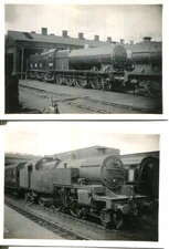 pair photos LMS 0-8-0 No 9577 & 2-6-4T No 2393 at Crewe 1934