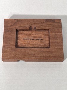 Rare American Express Platinum Wooden Card Holder Welcome Kit With Original Box