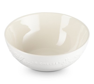 Le Creuset 3.25 qt. Holly Bowl color White