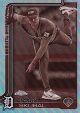 TARIK SKUBAL TOPPS CHROME SEPIA REFRACTOR DETROIT TIGERS #258 2025 25