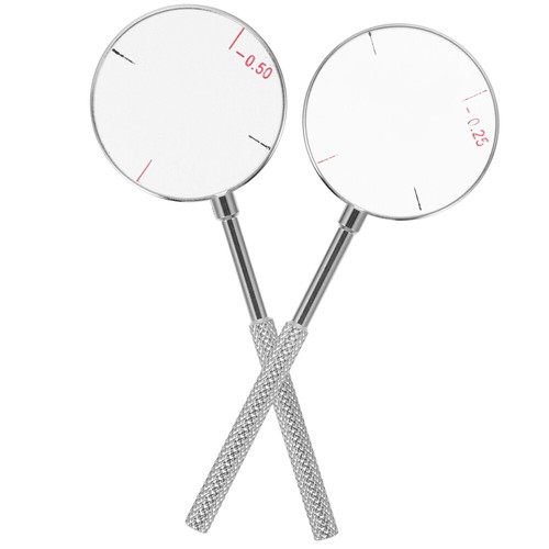 Veh Optometry 2Pcs Cross Cylinder Lens Optometry Optician Trial Frame Tool Set ±0.25 ...