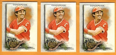 Dave Concepcion lot of 3 SPs 2022 A & G Baseball - UNLIMITED SHIPPING FOR $4.00