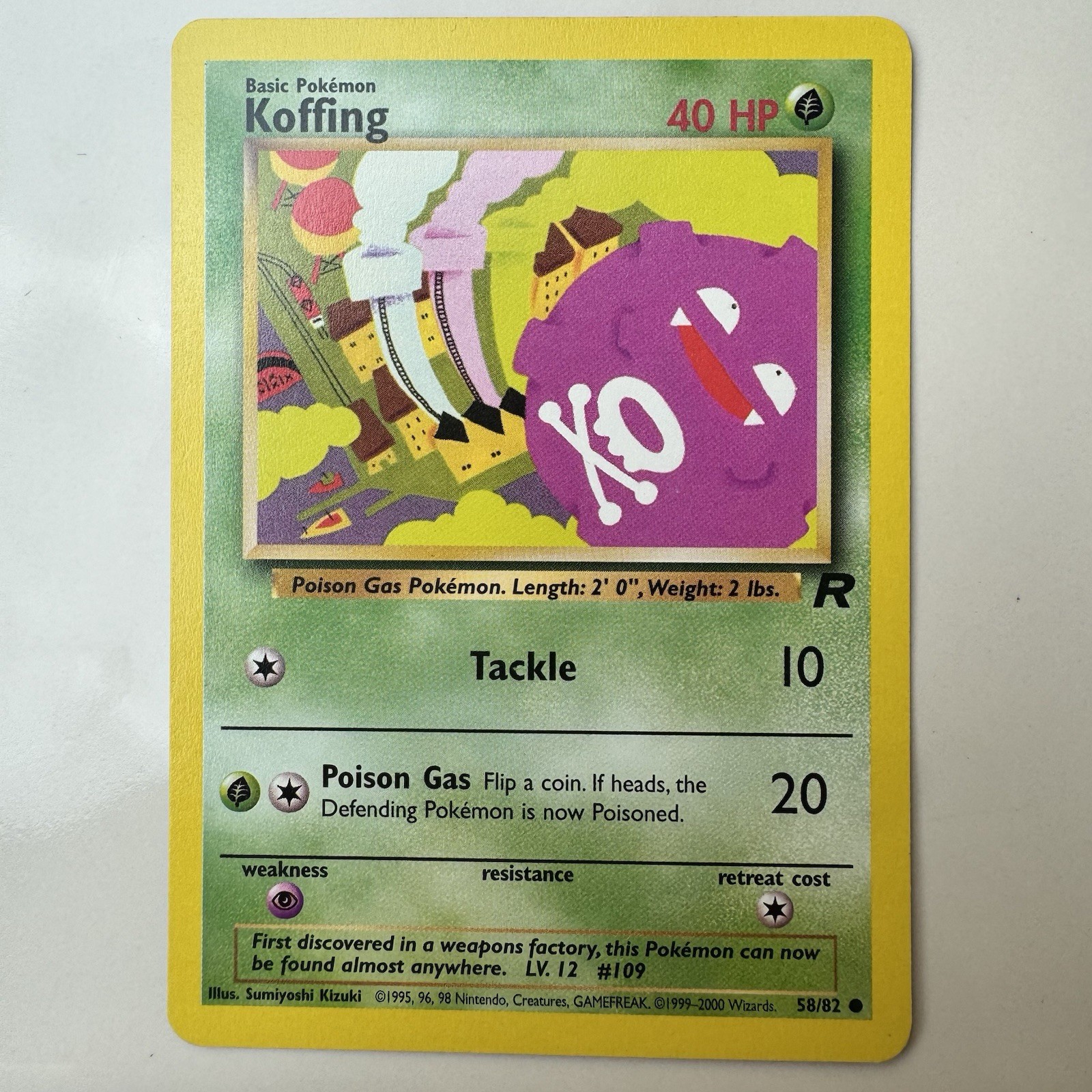 Koffing #58/82 Team Rocket Pokemon