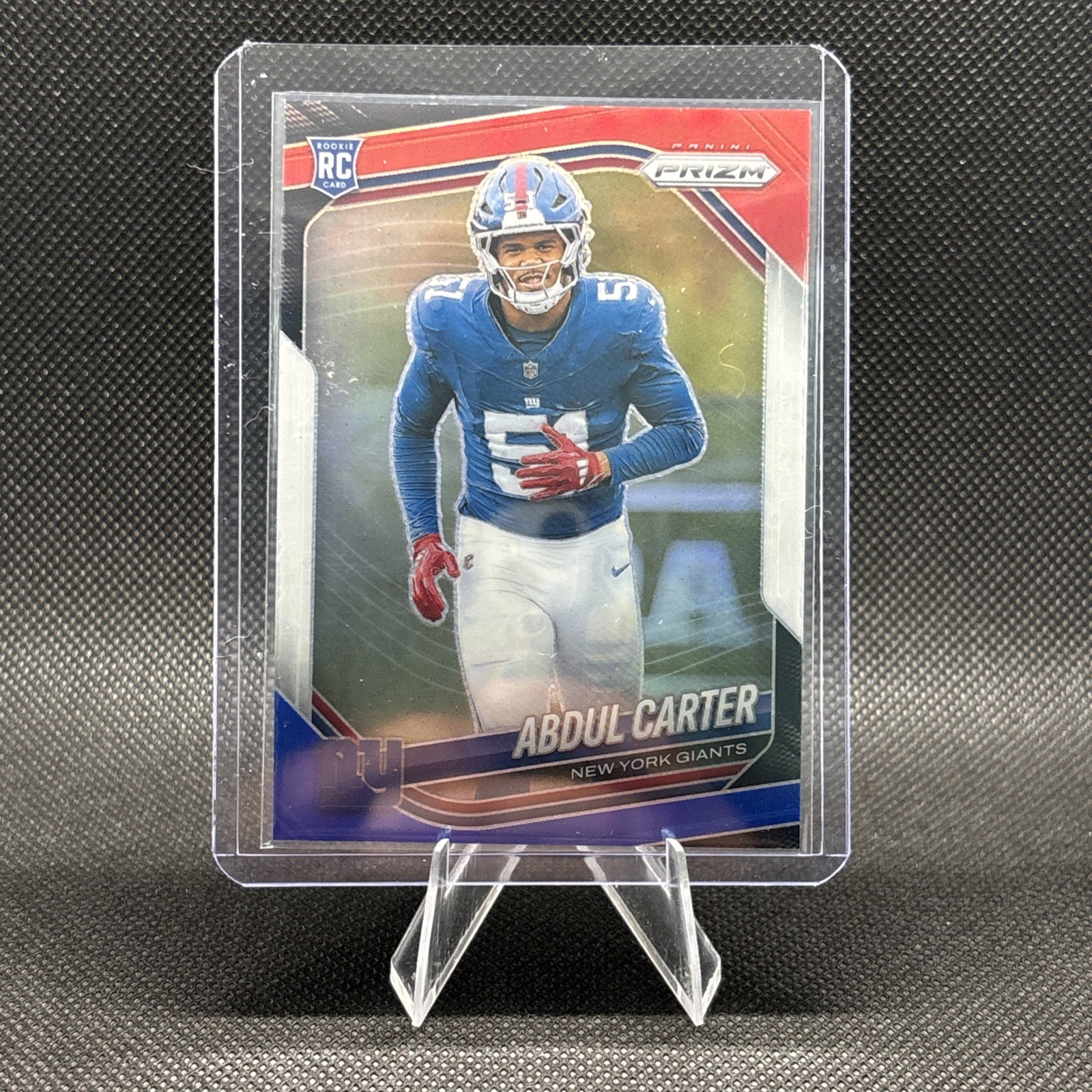 2025 Panini Prizm - Rookies Abdul Carter #394 Red White & Blue Prizm (RC)