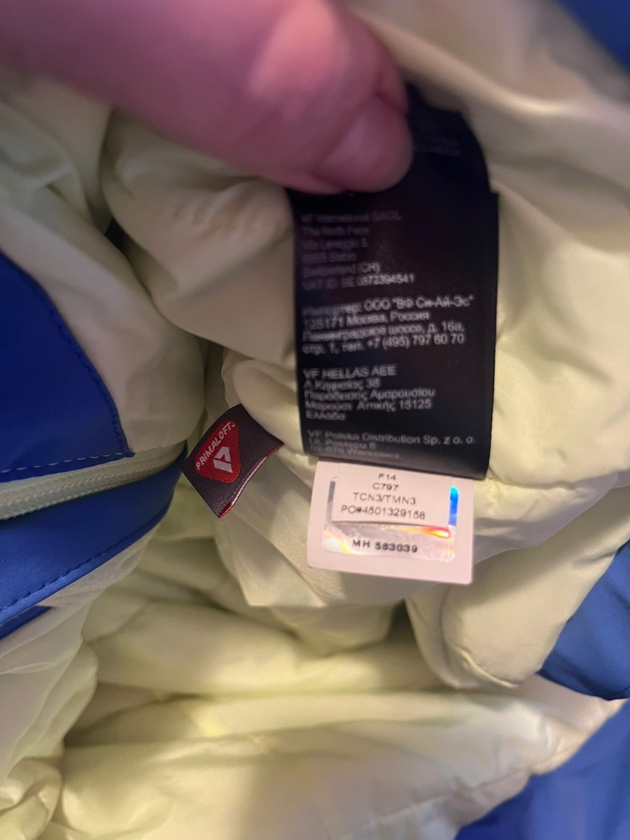 The North Face Apex Elevation Jacket Womens Small Blue Primaloft