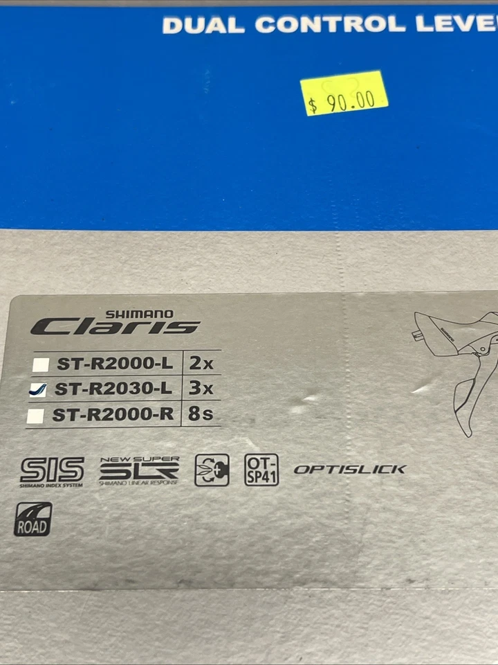 Shimano Dual Control Lever (ST-R2030-L) Claris Triple - Image 2 of 4