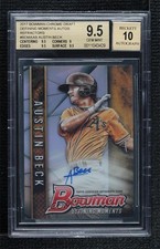2017 Bowman Draft Defining Moments 93/99 Austin Beck BGS 9.5 GEM MINT Auto 0nr3