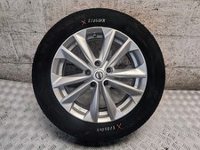 NISSAN QASHQAI J11 2014 17" INCH ALLOY WHEEL WITH DAMAGED TYRE 403004EA1B