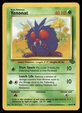 Venonat 63/64 Non Holo Unlimited Common 1999 Jungle Pokemon Japanese