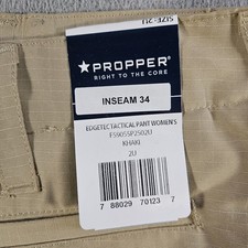 New Propper Edgetec Tactical Pants Women Khaki Size 2 Inseam 34