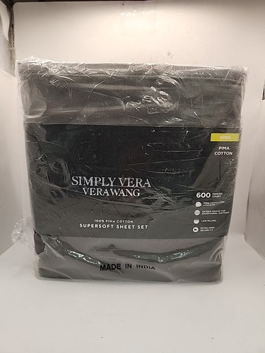 NEU Simply Vera 100 % Pima Baumwolle Supersoft Laken Set King, 600 Profilzahl