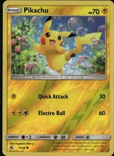 Pikachu Common Hidden Fates 19/68 Lightning Reverse Holo Pokemon Card on eBay