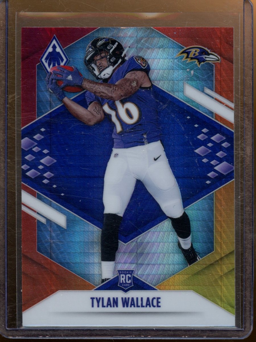 2021 Panini Phoenix Tylan Wallace Fire Burst Rookie Baltimore Ravens #136