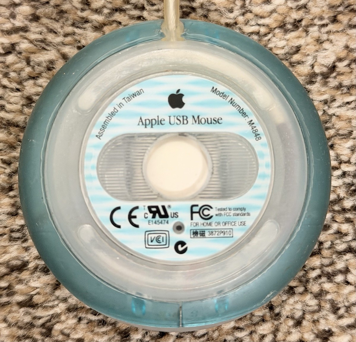 Vintage Working 1998 iMac G3 Teal Blue Mac OS W/ Keyboard & Mouse