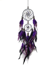 Dream Catchers Purple Handmade Feather Dreamcatcher