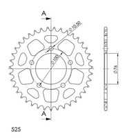 Zahnrad Aluminium P525 - Z36 (DIS.93671) Benelli 1130 Tnt 04/06
