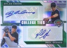 2024 Panini Prospect Edition Paul Skenes Dylan Crews College Ties Dual Auto #/25