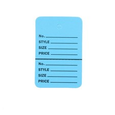 SSWBasics Blue Perforated Clothing Tags 1000 Unstrung Tags for Clothes