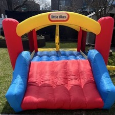 Little Tikes Inflatable Bouncer Red Blue Yellow Outdoor Child Size