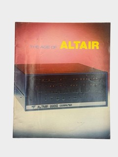 This is an original MITS Altair 8800 brochure/catalog “The Age of ALTAIR.”